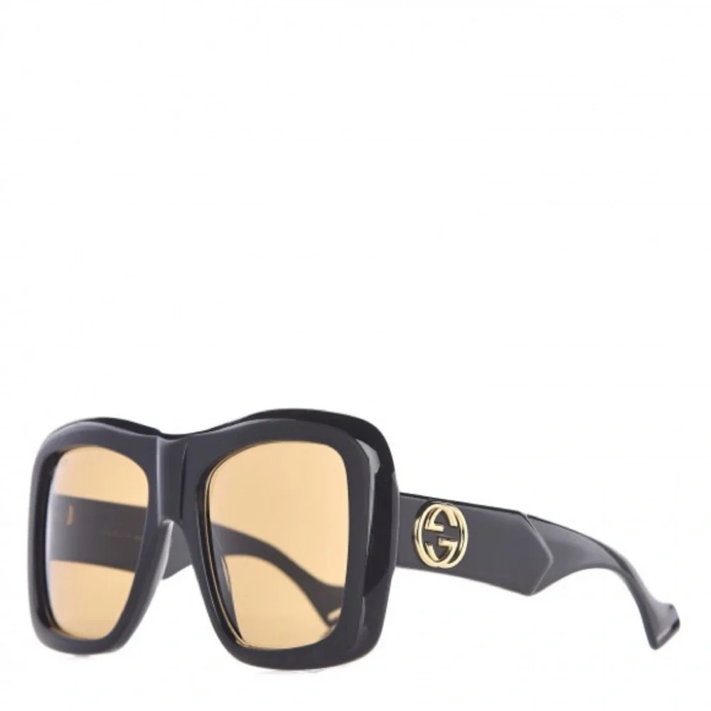 New  - GUCCI Square Frame Sunglasses GG0498S Black